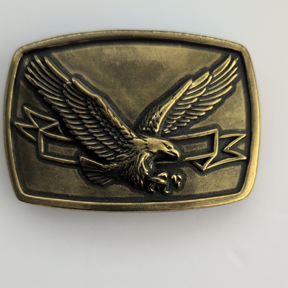 Vintage Brass Eagle Belt Buckle